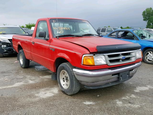 1FTCR10A4VUB64661 - 1997 FORD RANGER RED photo 1