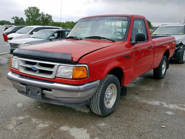 1FTCR10A4VUB64661 - 1997 FORD RANGER RED photo 2