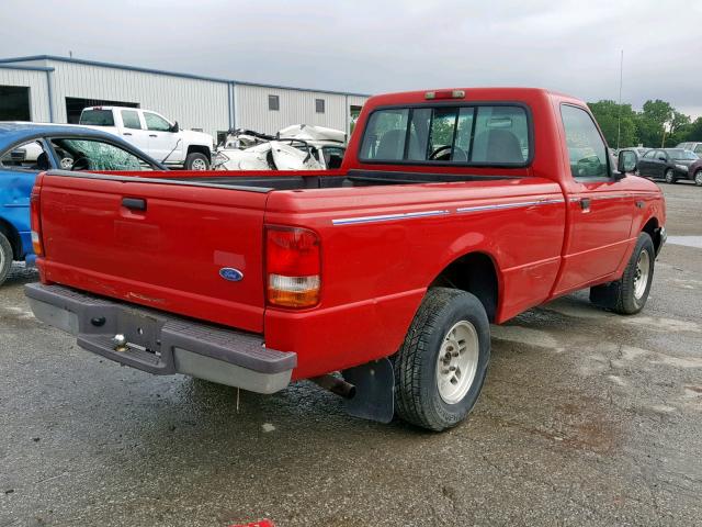 1FTCR10A4VUB64661 - 1997 FORD RANGER RED photo 4