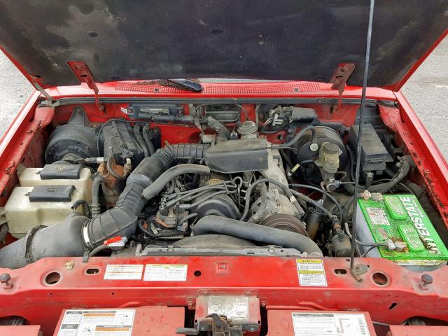 1FTCR10A4VUB64661 - 1997 FORD RANGER RED photo 7