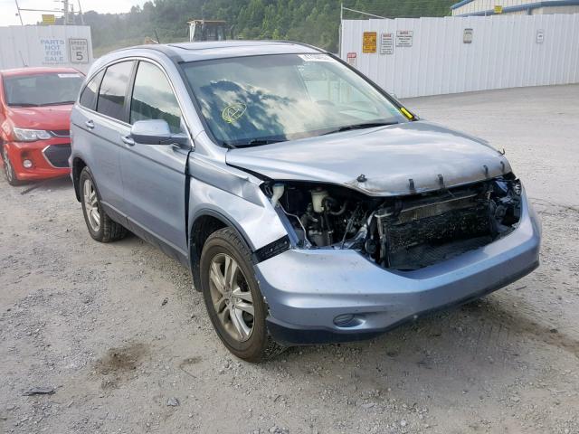 5J6RE4H71AL061546 - 2010 HONDA CR-V EXL BLUE photo 1