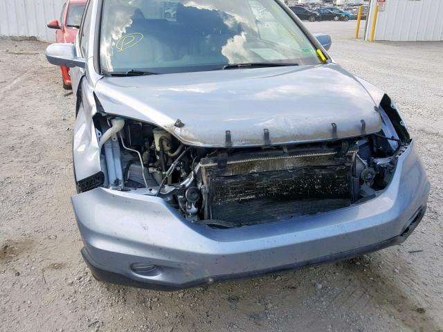 5J6RE4H71AL061546 - 2010 HONDA CR-V EXL BLUE photo 9