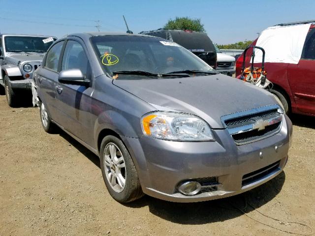 KL1TG56EX9B377128 - 2009 CHEVROLET AVEO LT GRAY photo 1