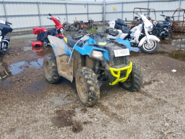 4XASVA857JB302320 - 2018 POLARIS SCRAMBLER BLUE photo 1