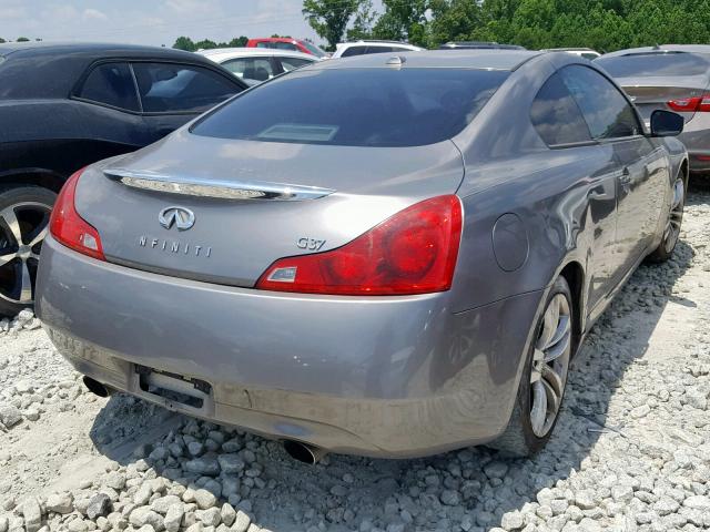 JNKCV64E78M131386 - 2008 INFINITI G37 BASE GRAY photo 4