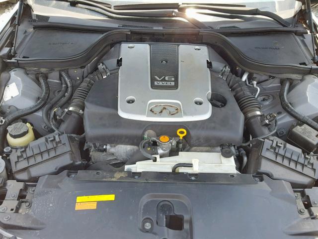 JNKCV64E78M131386 - 2008 INFINITI G37 BASE GRAY photo 7