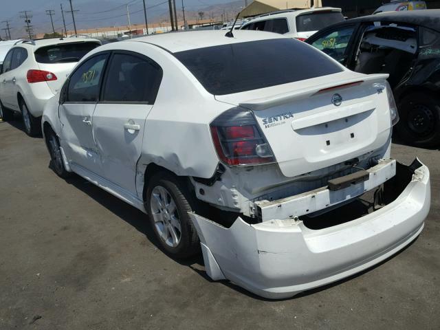 3N1AB6AP4AL696348 - 2010 NISSAN SENTRA 2.0 WHITE photo 3