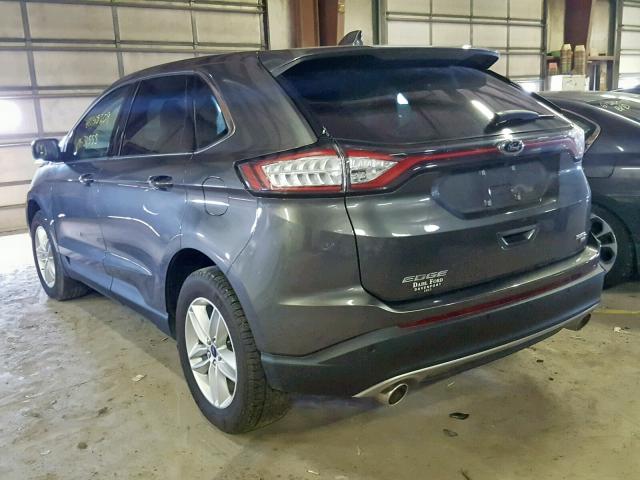 2FMPK4J8XGBC05091 - 2016 FORD EDGE SEL GRAY photo 3