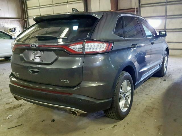 2FMPK4J8XGBC05091 - 2016 FORD EDGE SEL GRAY photo 4