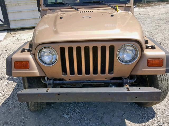 1J4FY29P7WP805387 - 1998 JEEP WRANGLER / TAN photo 7