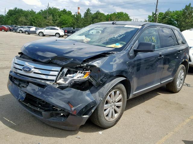 2FMDK3JC3ABA48206 - 2010 FORD EDGE SEL GRAY photo 2