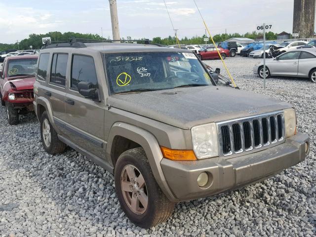 1J8HH48K56C168838 - 2006 JEEP COMMANDER GRAY photo 1