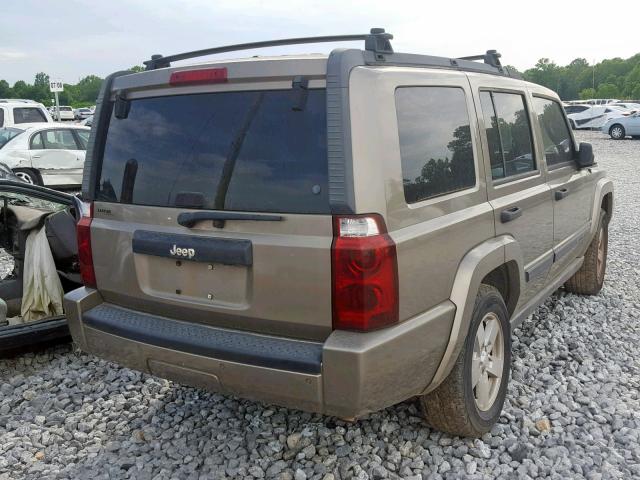 1J8HH48K56C168838 - 2006 JEEP COMMANDER GRAY photo 4