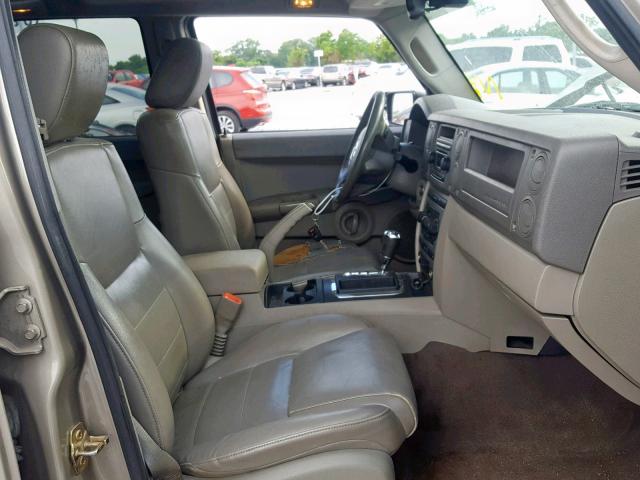 1J8HH48K56C168838 - 2006 JEEP COMMANDER GRAY photo 5