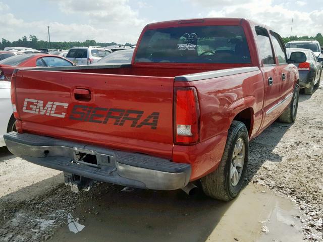 2GTEC13T351363493 - 2005 GMC NEW SIERRA RED photo 4