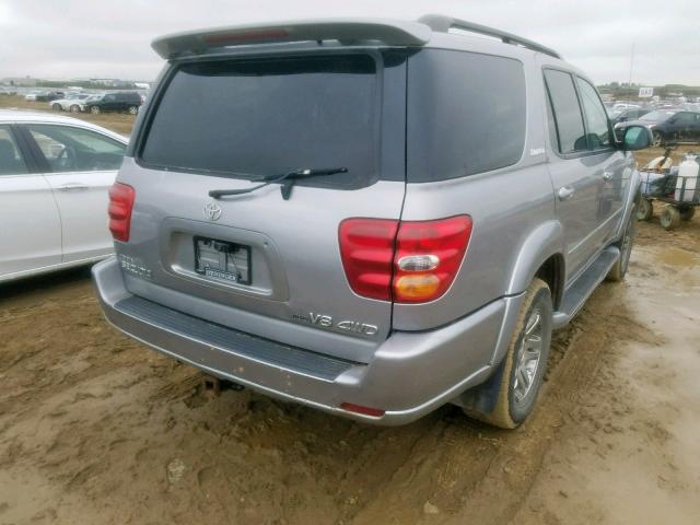 5TDBT48A64S216684 - 2004 TOYOTA SEQUOIA LI SILVER photo 4