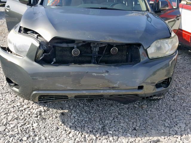 JTEDS41A882022513 - 2008 TOYOTA HIGHLANDER GRAY photo 9