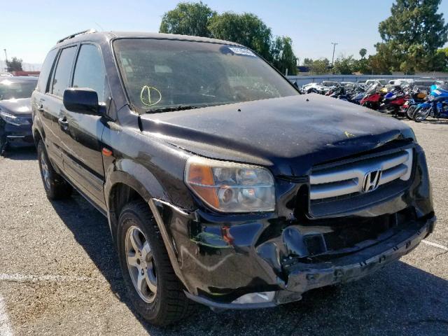 5FNYF28487B019119 - 2007 HONDA PILOT EX BLACK photo 1