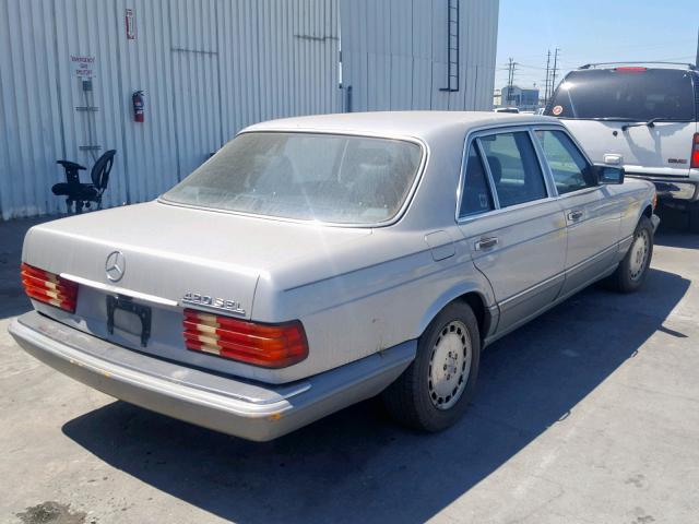 WDBCA35D1JA385151 - 1988 MERCEDES-BENZ 420 SEL SILVER photo 4