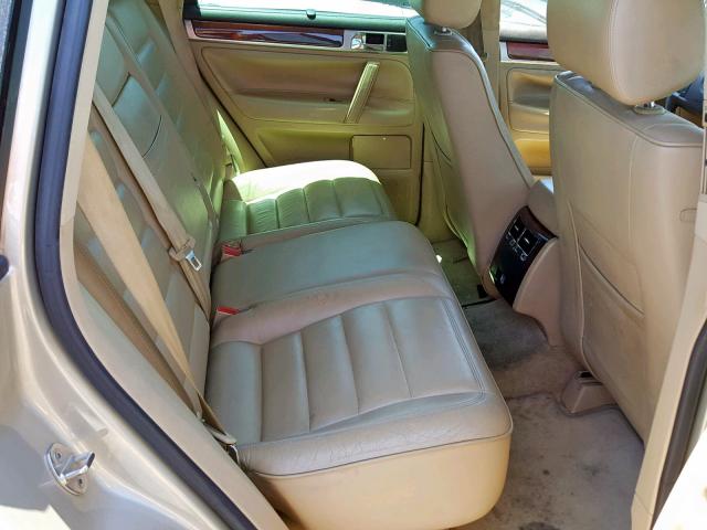 WVGCM67L94D014736 - 2004 VOLKSWAGEN TOUAREG 4. TAN photo 6