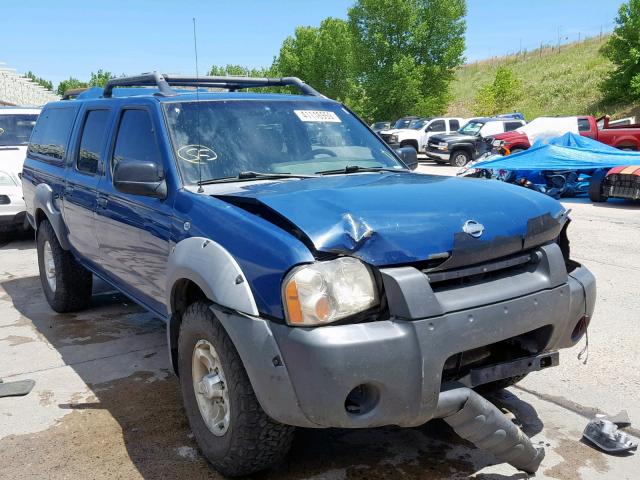 1N6ED27Y01C326363 - 2001 NISSAN FRONTIER C BLUE photo 1