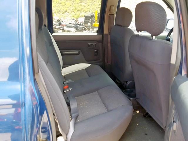 1N6ED27Y01C326363 - 2001 NISSAN FRONTIER C BLUE photo 6