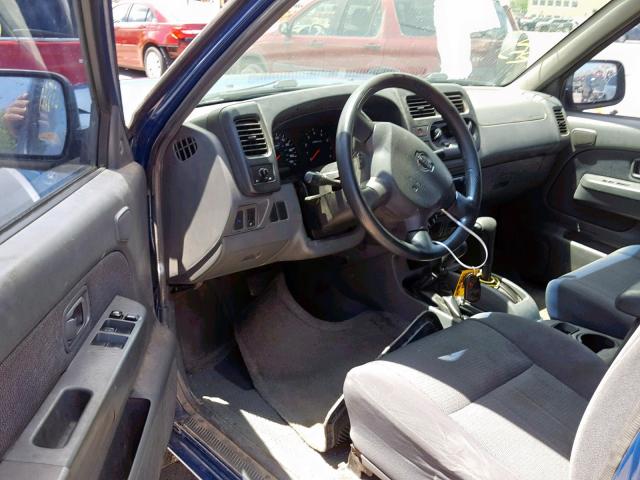 1N6ED27Y01C326363 - 2001 NISSAN FRONTIER C BLUE photo 9