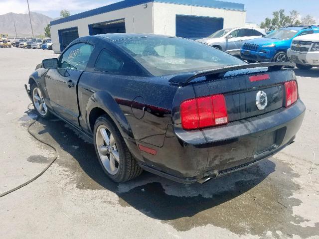 1ZVHT82H165192677 - 2006 FORD MUSTANG GT BLACK photo 3