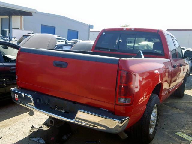 3D7KA28D13G753437 - 2003 DODGE RAM 2500 S RED photo 4