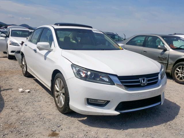 1HGCR2F8XDA057223 - 2013 HONDA ACCORD EXL WHITE photo 1