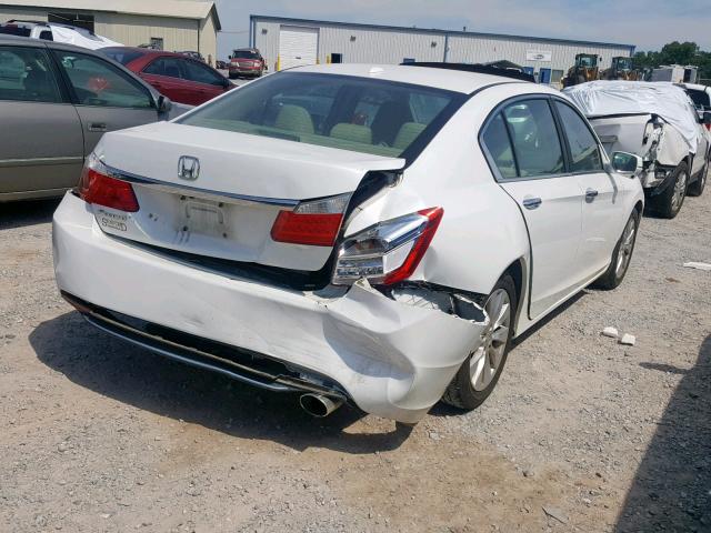 1HGCR2F8XDA057223 - 2013 HONDA ACCORD EXL WHITE photo 4