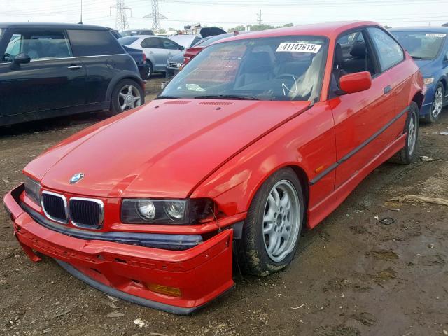 WBABF7337XEH44052 - 1999 BMW 323 IS RED photo 2