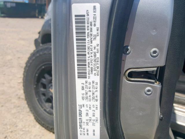 3D7UT2CL6AG148649 - 2010 DODGE RAM 2500 SILVER photo 10