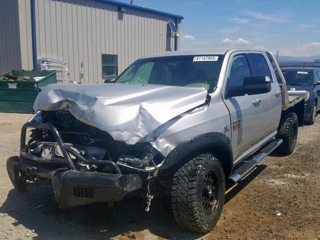 3D7UT2CL6AG148649 - 2010 DODGE RAM 2500 SILVER photo 2