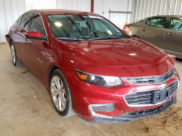 1G1ZE5SX7JF164708 - 2018 CHEVROLET MALIBU PRE RED photo 1