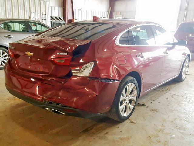 1G1ZE5SX7JF164708 - 2018 CHEVROLET MALIBU PRE RED photo 4
