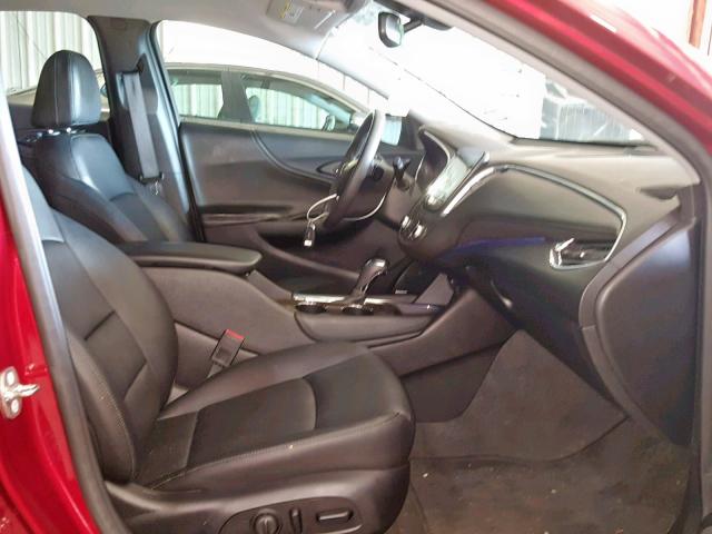 1G1ZE5SX7JF164708 - 2018 CHEVROLET MALIBU PRE RED photo 5