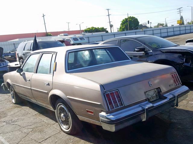 1G3AM69A1DM506846 - 1983 OLDSMOBILE CUTLASS SU TAN photo 3