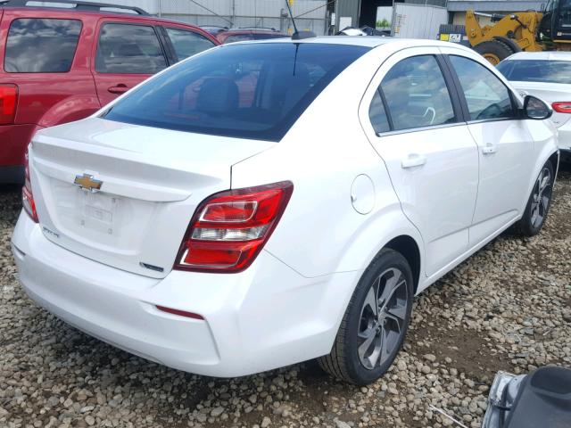 1G1JF5SB8K4122060 - 2019 CHEVROLET SONIC PREM WHITE photo 4