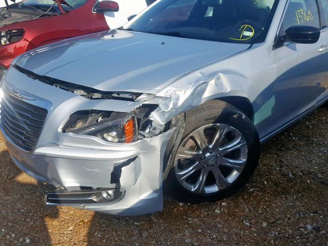 2C3CCAGG0DH590302 - 2013 CHRYSLER 300 S SILVER photo 9