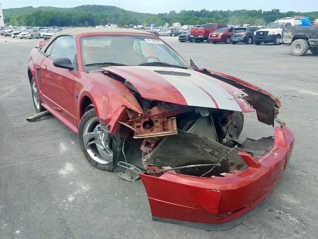 1FAFP45X6YF142080 - 2000 FORD MUSTANG GT BURGUNDY photo 1