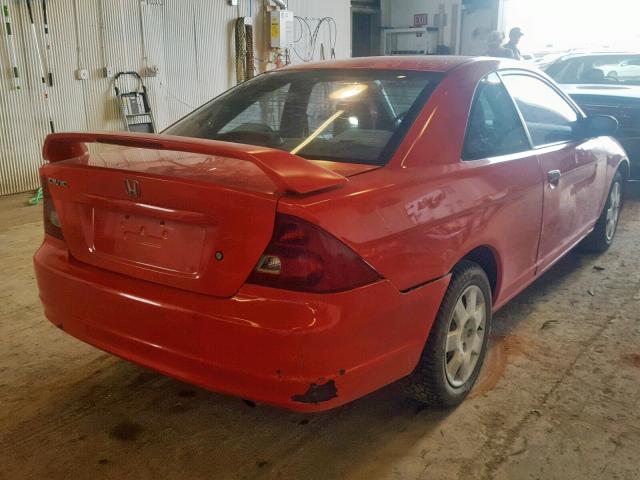 1HGEM21932L108635 - 2002 HONDA CIVIC EX RED photo 4