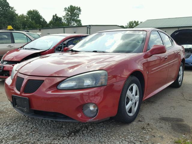 2G2WP552X71101255 - 2007 PONTIAC GRAND PRIX RED photo 2