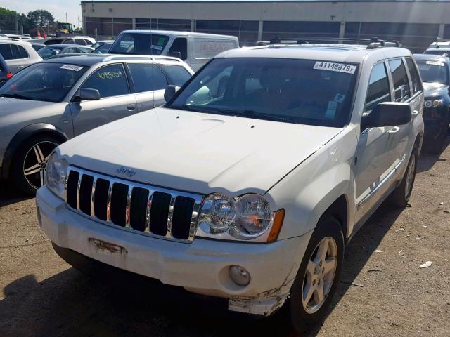 1J4HR58NX5C529154 - 2005 JEEP GRAND CHER WHITE photo 2