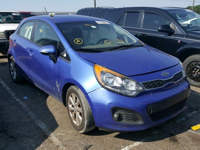 KNADN5A39D6119920 - 2013 KIA RIO EX BLUE photo 1