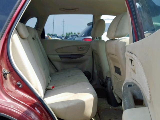 KM8JM12B26U275685 - 2006 HYUNDAI TUCSON GL MAROON photo 6