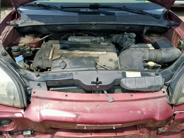 KM8JM12B26U275685 - 2006 HYUNDAI TUCSON GL MAROON photo 7