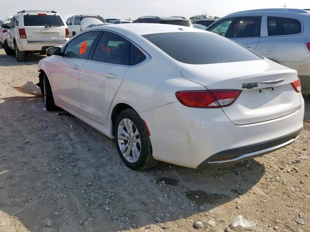 1C3CCCAB5GN120948 - 2016 CHRYSLER 200 LIMITE WHITE photo 3