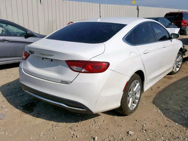 1C3CCCAB5GN120948 - 2016 CHRYSLER 200 LIMITE WHITE photo 4