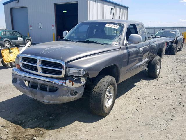 1B7GG22YXXS105006 - 1999 DODGE DAKOTA SILVER photo 2